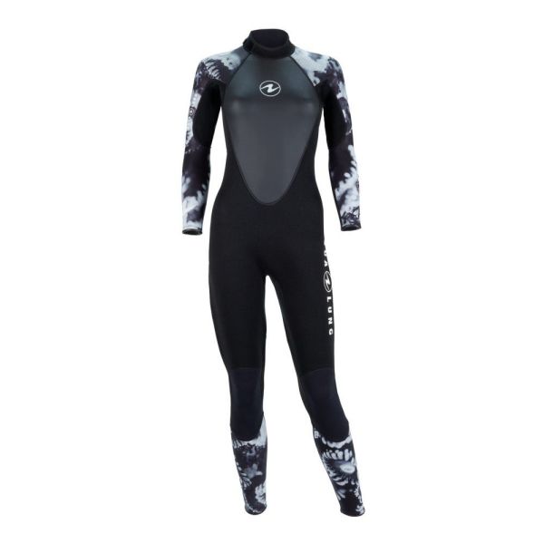 Aqualung Hydroflex Kadın 3mm Dalış Elbisesi Siyah/Gri M
