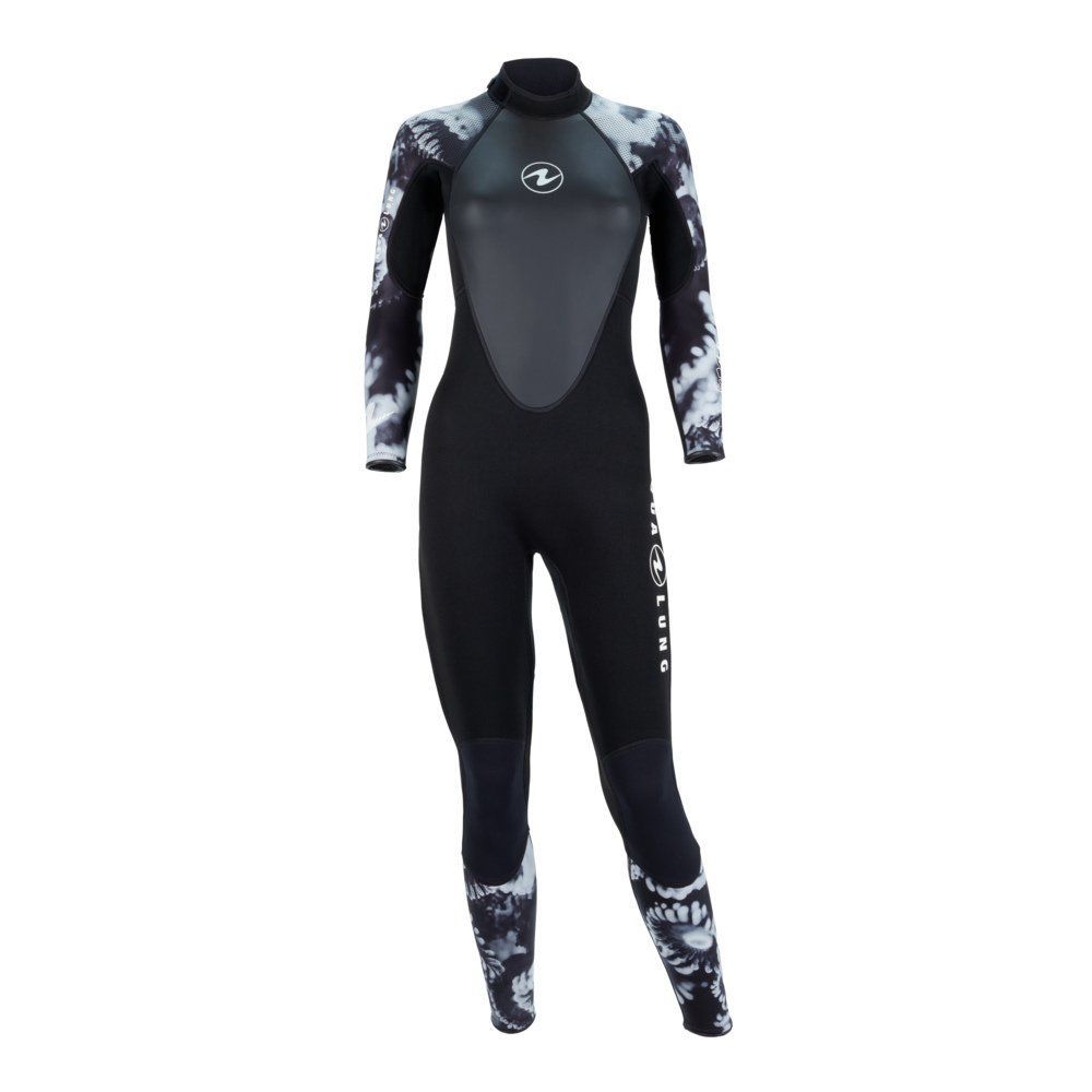 Aqualung Hydroflex Kadın 3mm Dalış Elbisesi Siyah/Gri XS