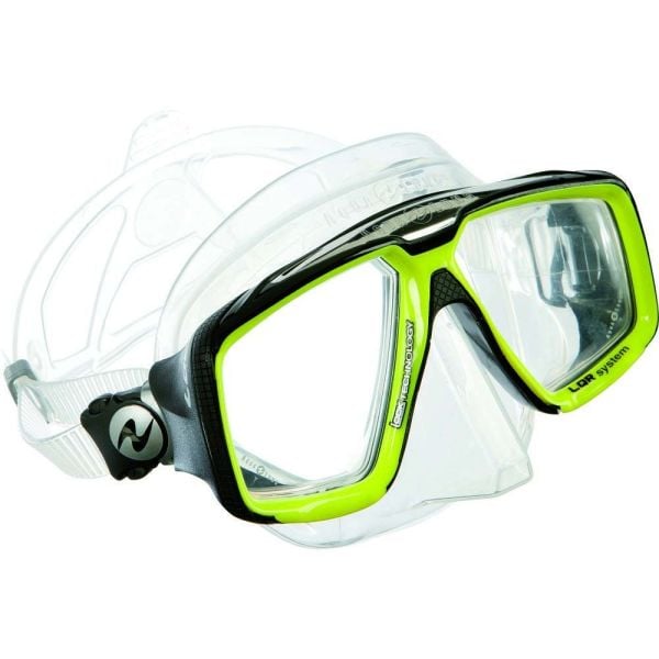 Aqua Lung Look HD Şeffaf Silikon - Hot Lime Dalış Maskesi