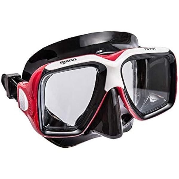 Mares ROVER Maske siyah silikon KIRMIZI