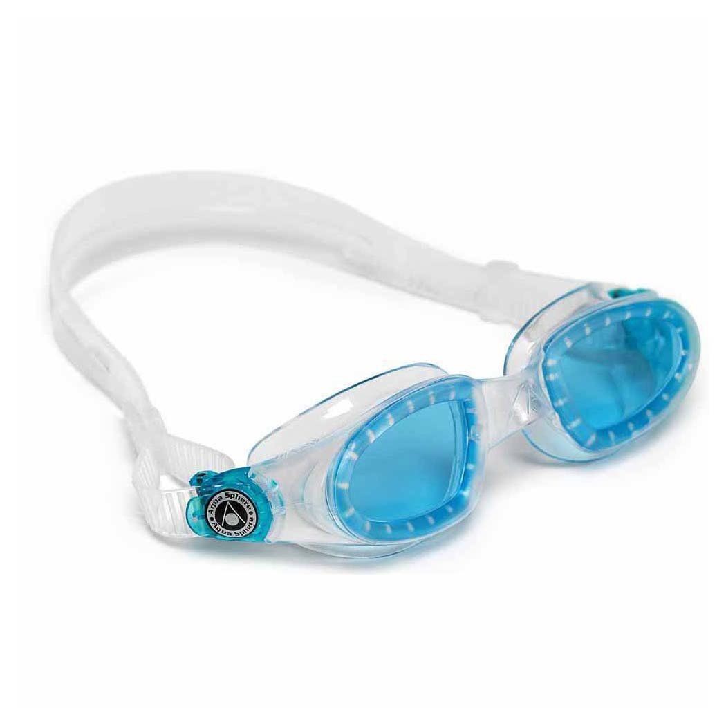 Aqua Sphere Mako Mavi Cam - Şeffaf/Aqua Çerçeve - Şeffaf Etek Yüzücü Gözlüğü