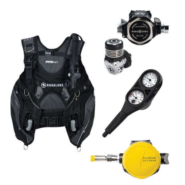 Aqualung Legend Elite Regülatör Seti Pro Hd - Siyah - M