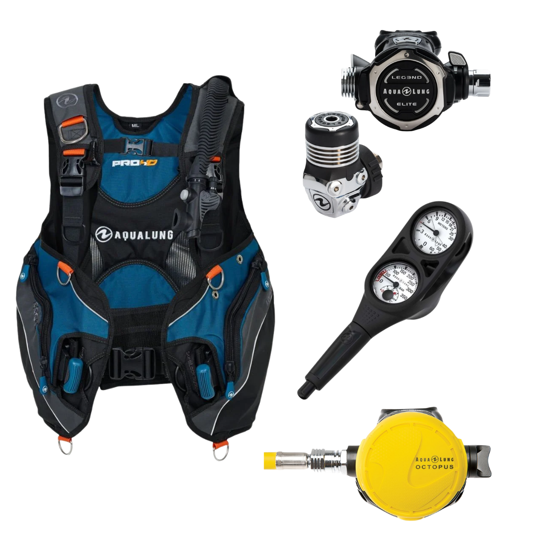 Aqualung Legend Regülatör Seti Pro Hd - Petrol Mavi - S