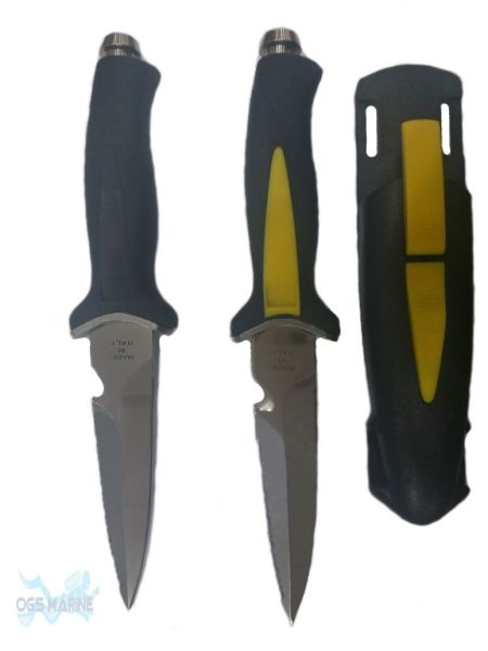 Mac Aquatys Stiletto dalış bıçağı SİYAH