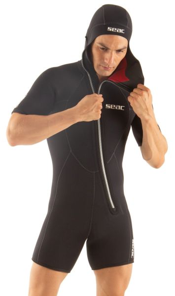 Seac Flex Evo 5mm Erkek Başlıklı Shorty XL