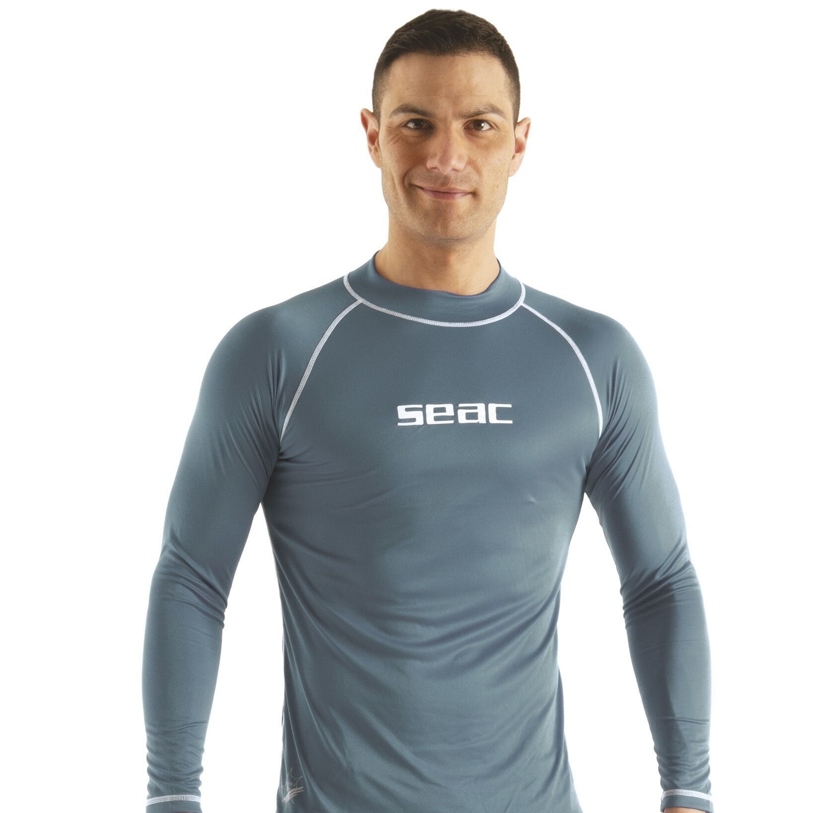 Seac T-Sun Gri Uzun Kollu Erkek Rashguard XXL