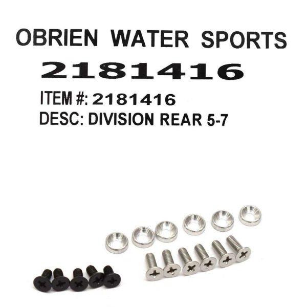 OBRIEN DIVISION REAR(ARKA) SU KAYAĞI BAĞLAMASI