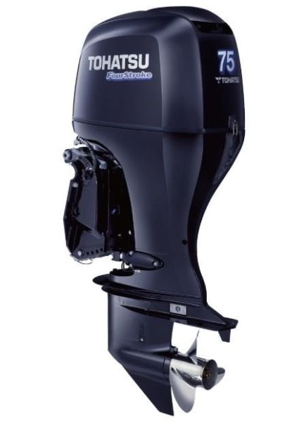 Tohatsu 75 HP  4 ZAMANLI MOTOR EXTRA UZUN ŞAFT - MARŞLI TRİMLİ