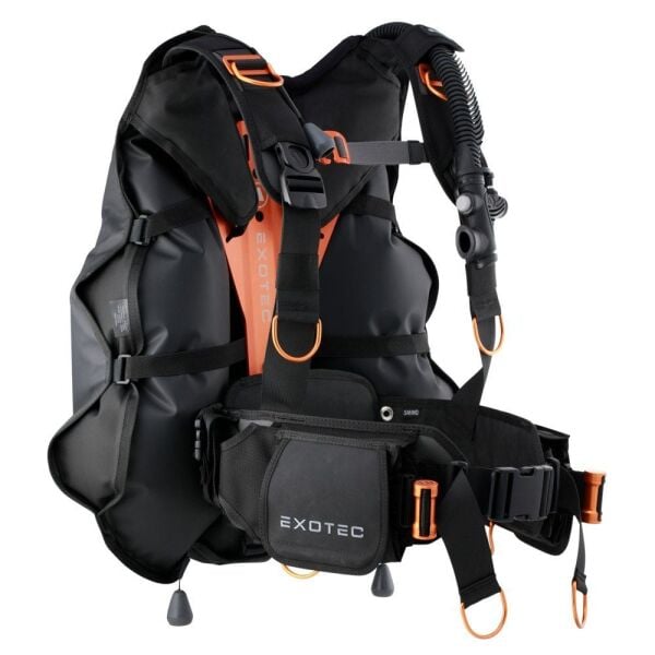 Apeks Exotec Siyah/Turuncu Seviye Yeleği BCD XS-S - Siyah