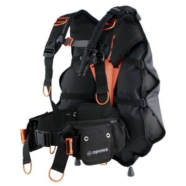 Apeks Exotec Siyah/Turuncu Seviye Yeleği BCD XS-S - Turuncu
