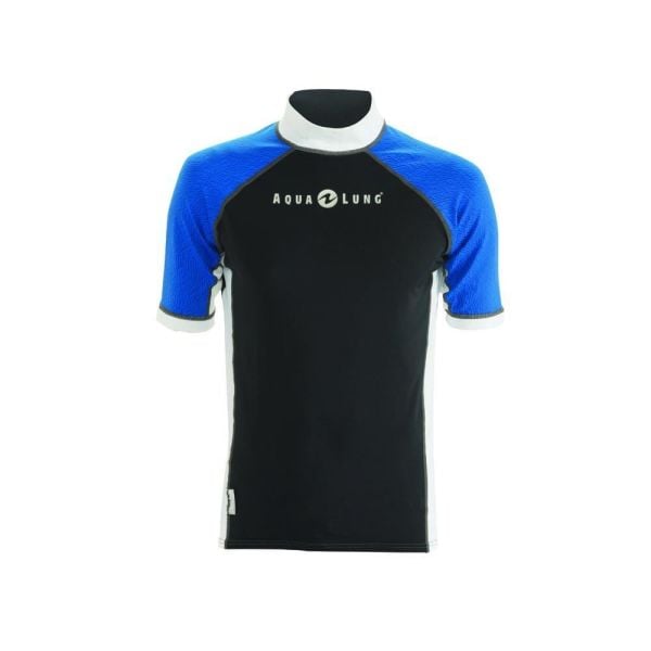 Aqua Lung Top Lycra Gri/Mavi Kısa Kol Erkek M