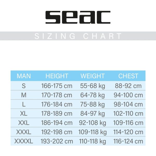 Seac Sense 3mm Erkek Dalış Elbisesi L