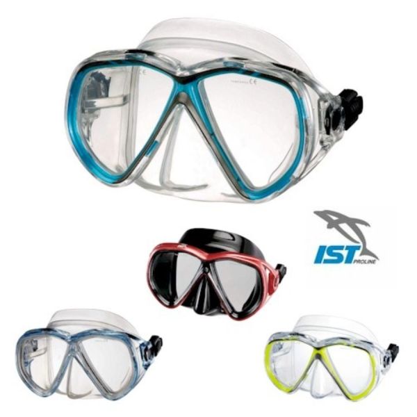 Martinique şeffaf Maske MAVİ