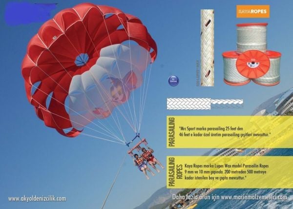 KAYA PARASAILING ROPES 300mtX10mm